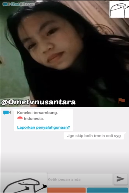 si cantik suruh temenin coli di ome tv